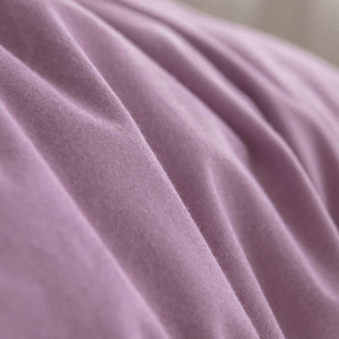 91家纺网 家纺一手货源 找家纺 雲归梦 2021新款全棉生态磨毛刺绣四件套 慕思-粉紫