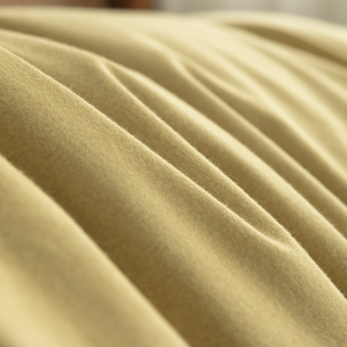 91家纺网 家纺一手货源 找家纺 雲归梦 2021新款全棉生态磨毛刺绣四件套 慕思-米黄