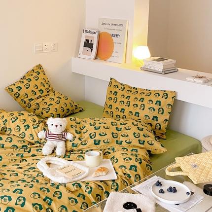 91家纺网 家纺一手货源 找家纺 （总）尺素 202140s13372全棉Ins博主系列四件套