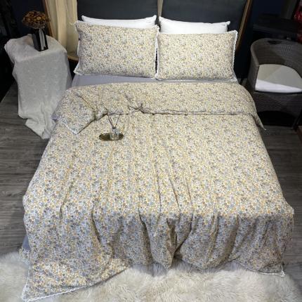 91家纺网 家纺一手货源 找家纺 （总）玖玖爱 2022新款水洗棉印花四件套