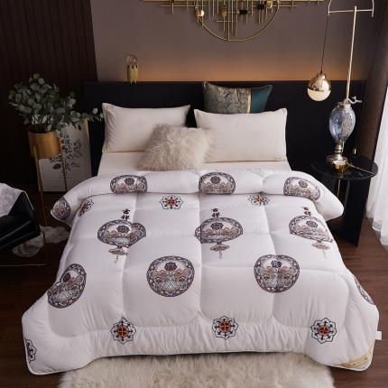 91家纺网 家纺一手货源 找家纺 总欧雅搁2025新款羽丝绒冬被 被子被芯春秋被冬被 丛林之恋