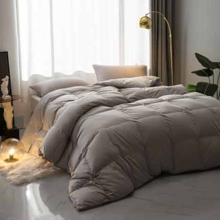 91家纺网 家纺一手货源 找家纺 （总）岚司羽新款全棉羽绒被95鹅绒被可脱卸横头