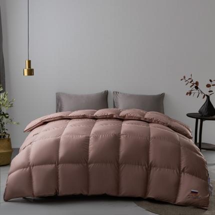 91家纺网 家纺一手货源 找家纺 （总）岚司羽 新款全棉95%白鹅绒冬被羽绒被