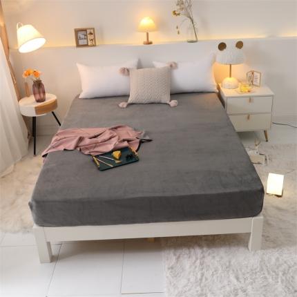 91家纺网 家纺一手货源 找家纺 （总）宅部落 2022新款牛奶绒单床笠法莱绒