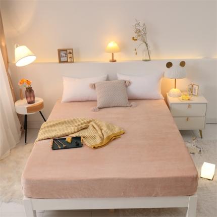 91家纺网 家纺一手货源 找家纺 （总）宅部落 2022新款牛奶绒单床笠法莱绒