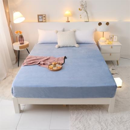 91家纺网 家纺一手货源 找家纺 （总）宅部落 2022新款牛奶绒单床笠法莱绒