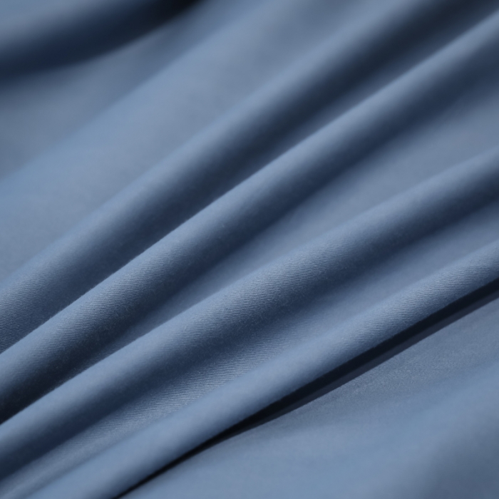 91家纺网 家纺一手货源 找家纺 安妮家居 2021新款全棉轻奢刺绣简约风四件套-米兰 月光蓝