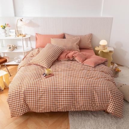 91家纺网 家纺一手货源 找家纺 （总）子钦家纺 2023新款四季棉宜家风系列四件套