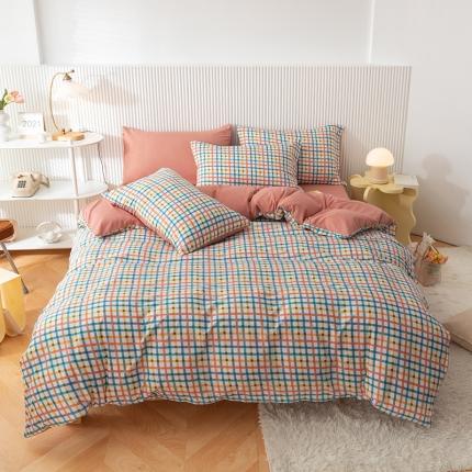 91家纺网 家纺一手货源 找家纺 （总）子钦家纺 2023新款四季棉宜家风系列四件套