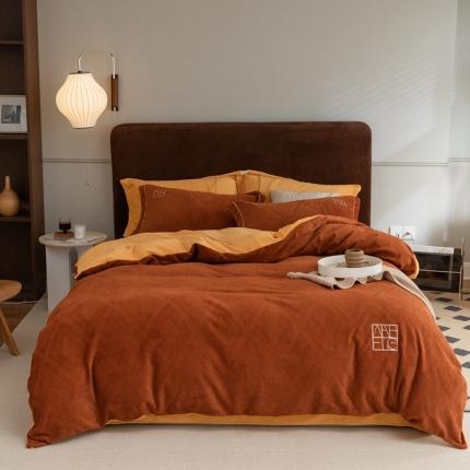 91家纺网 家纺一手货源 找家纺 （总）风向标2022新款Waffle牛奶绒大华夫提花四件套