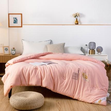 91家纺网 家纺一手货源 找家纺 （总）芯恋家居 2025新款针织棉大豆被大豆纤维被