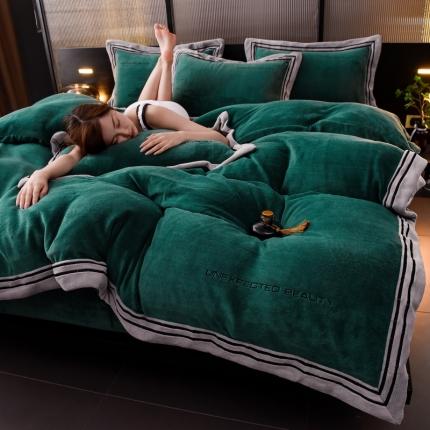 91家纺网 家纺一手货源 找家纺 （总）米奈家居2025新款A类抗菌婴儿绒贴边四件套有质检报告维克