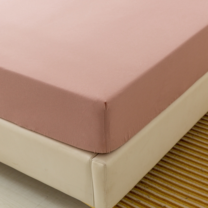 91家纺网 家纺一手货源 找家纺 ab家纺 2021新款全棉水洗棉单品床笠 豆沙