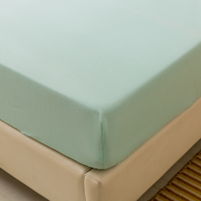 91家纺网 家纺一手货源 找家纺 ab家纺 2021新款全棉水洗棉单品床笠 梵星蓝