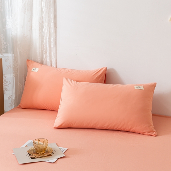 91家纺网 家纺一手货源 找家纺 ab家纺 2021新款全棉水洗棉单品床笠 粉玉