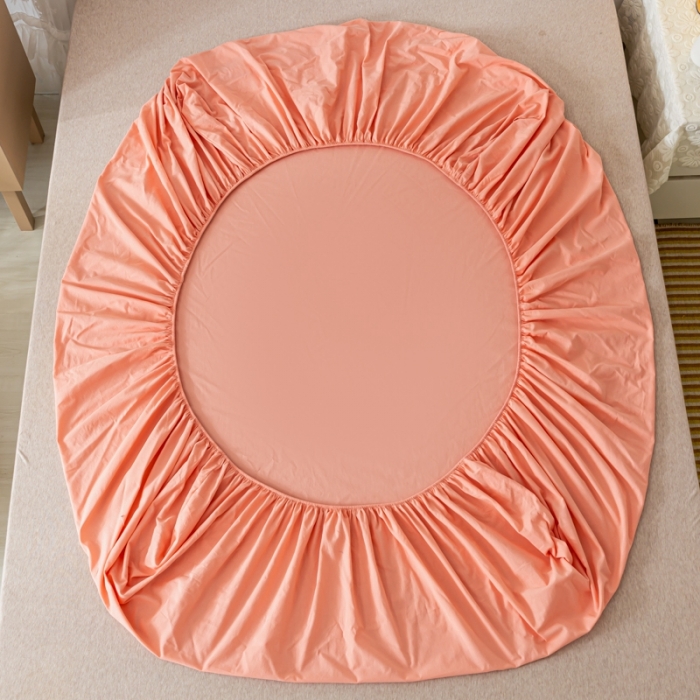 91家纺网 家纺一手货源 找家纺 ab家纺 2021新款全棉水洗棉单品床笠 粉玉