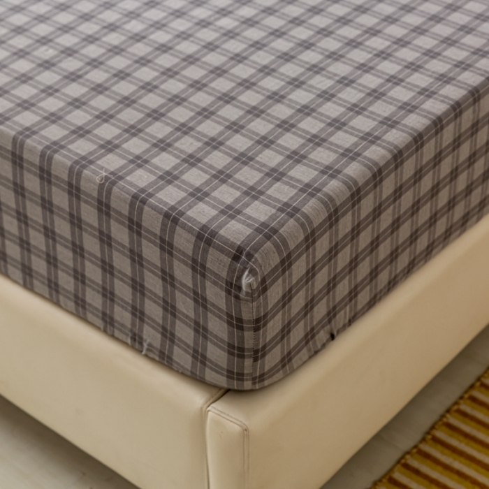 91家纺网 家纺一手货源 找家纺 ab家纺 2021新款全棉水洗棉单品床笠 加州灰