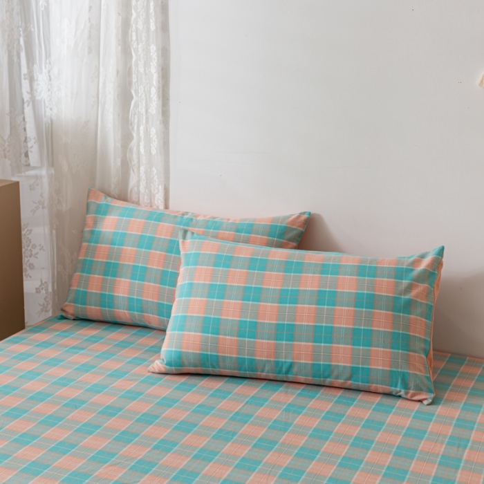 91家纺网 家纺一手货源 找家纺 ab家纺 2021新款全棉水洗棉单品床笠 宁夏蓝