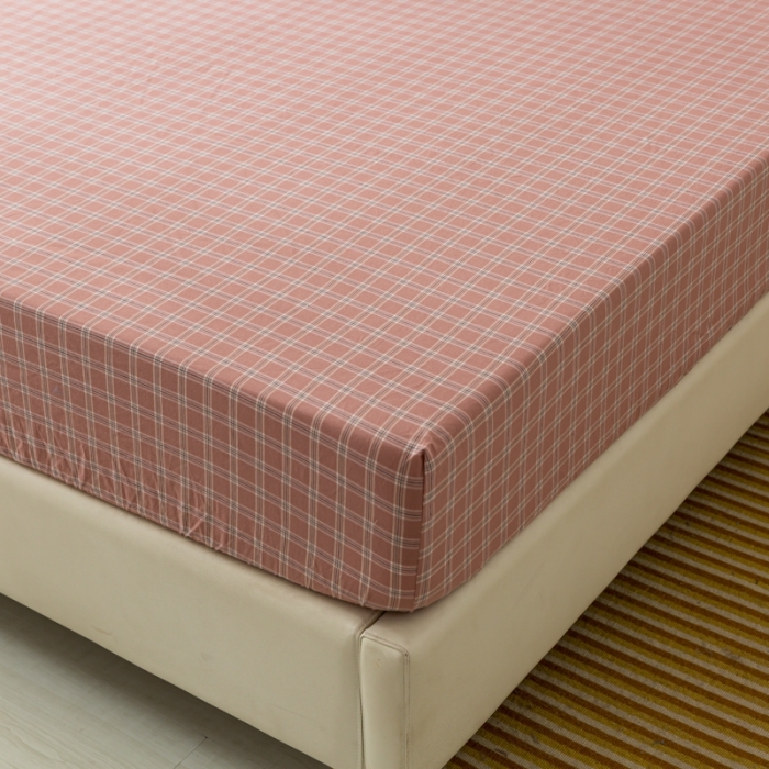 91家纺网 家纺一手货源 找家纺 ab家纺 2021新款全棉水洗棉单品床笠 小布丁豆沙