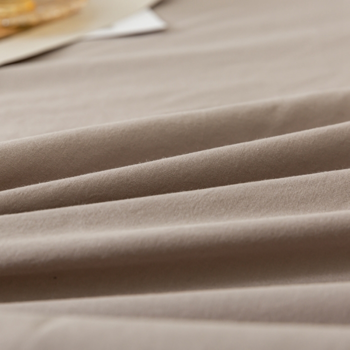 91家纺网 家纺一手货源 找家纺 ab家纺 2021新款全棉水洗棉单品床笠 紫灰