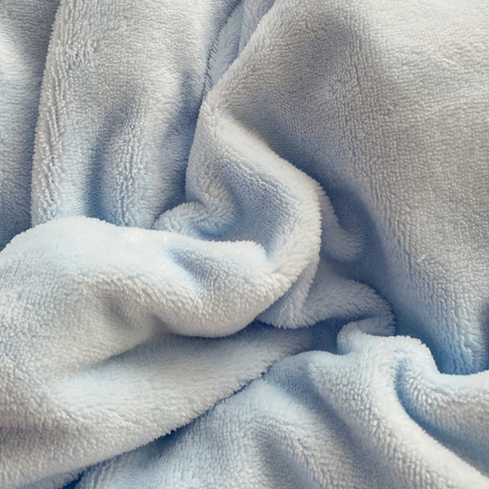 91家纺网 家纺一手货源 找家纺 安哆啦 2021新款牛奶绒230g糖果色单被套 糖果色-清水蓝