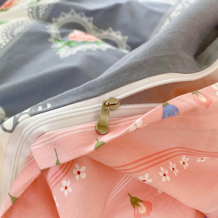 91家纺网 家纺一手货源 找家纺 田野 2021冬季新款加厚全棉磨毛四件套 安娜