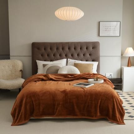 91家纺网 家纺一手货源 找家纺 寐眠2021新款法莱绒毛毯牛奶水晶宝宝珊瑚金貂绒焦糖