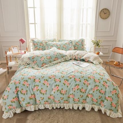 91家纺网 家纺一手货源 找家纺 （总）宜凡家纺 2021新款棉加绒印花床单四件套