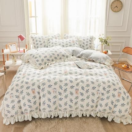 91家纺网 家纺一手货源 找家纺 （总）宜凡家纺 2021新款棉加绒印花床单四件套