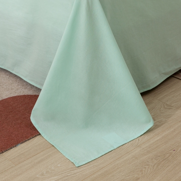 91家纺网 家纺一手货源 找家纺 ab家纺 2021新款全棉水洗棉单品床单 梵星蓝