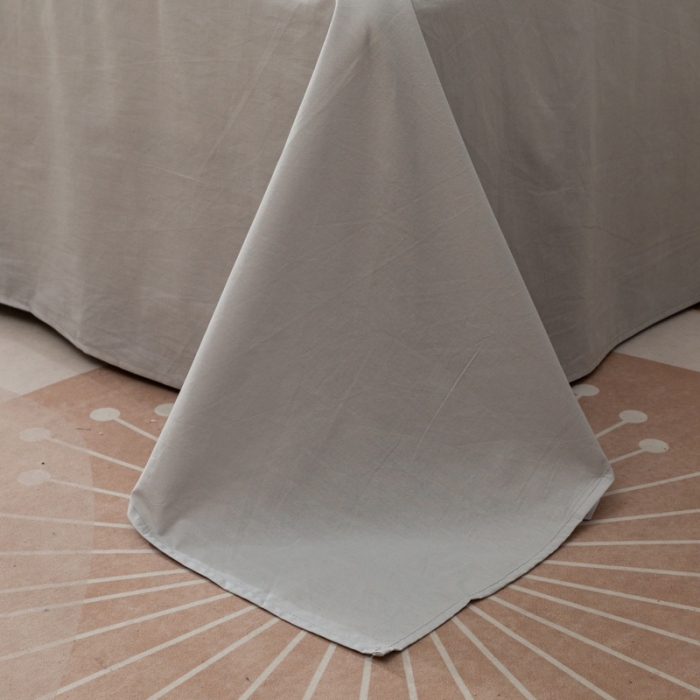 91家纺网 家纺一手货源 找家纺 ab家纺 2021新款全棉水洗棉单品床单 高雅灰