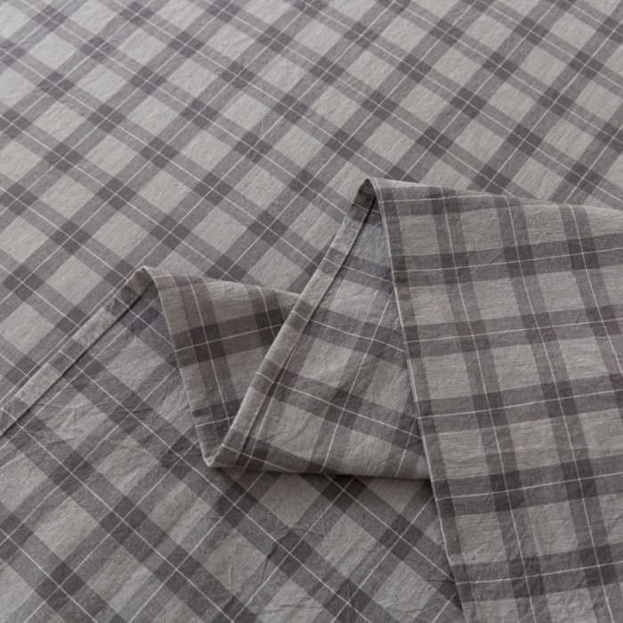 91家纺网 家纺一手货源 找家纺 ab家纺 2021新款全棉水洗棉单品床单 加州灰