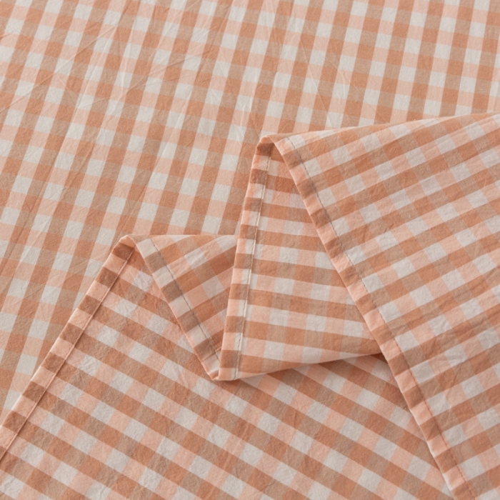 91家纺网 家纺一手货源 找家纺 ab家纺 2021新款全棉水洗棉单品床单 密粉格