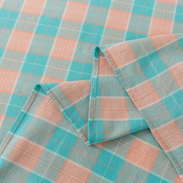 91家纺网 家纺一手货源 找家纺 ab家纺 2021新款全棉水洗棉单品床单 宁夏蓝