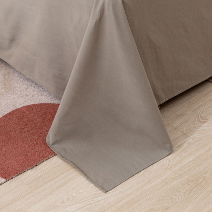 91家纺网 家纺一手货源 找家纺 ab家纺 2021新款全棉水洗棉单品床单 浅灰