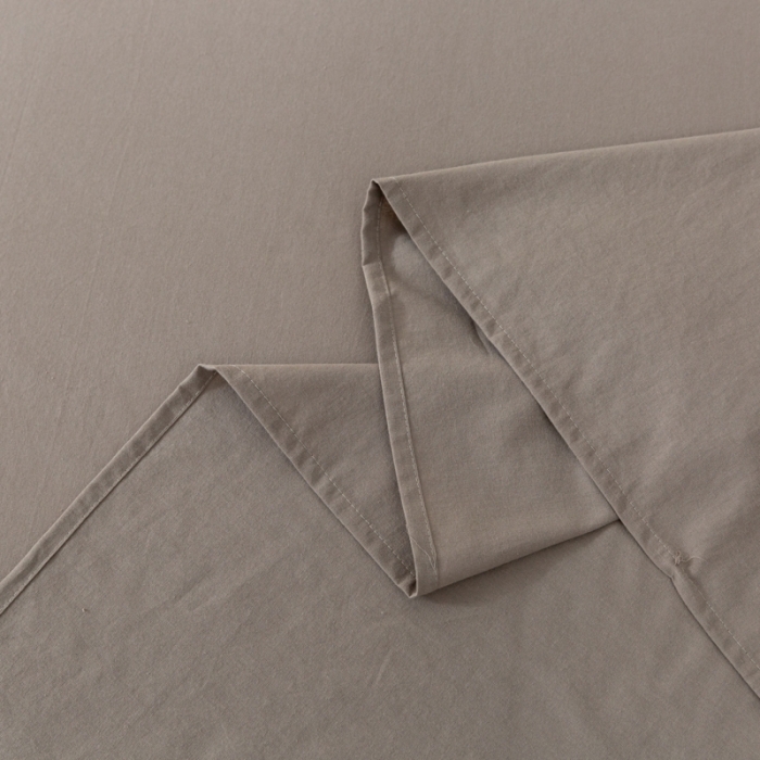 91家纺网 家纺一手货源 找家纺 ab家纺 2021新款全棉水洗棉单品床单 浅灰