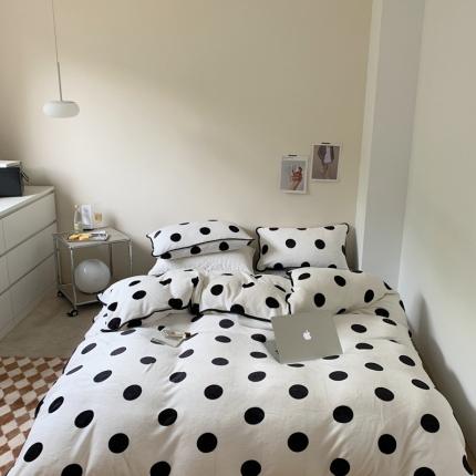 91家纺网 家纺一手货源 找家纺 （总）顾里2021新款ins韩国高端保暖牛奶绒四件套