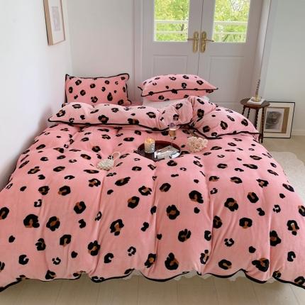 91家纺网 家纺一手货源 找家纺 （总）顾里2021新款ins韩国高端保暖牛奶绒四件套