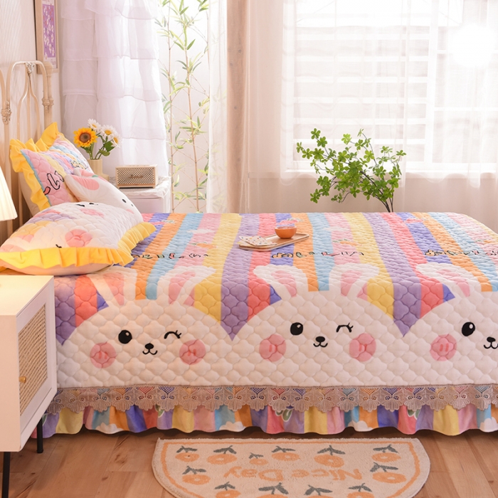 91家纺网 家纺一手货源 找家纺 （总）美达家纺 2025新款牛奶绒榻榻米垫防滑炕垫（可定制）