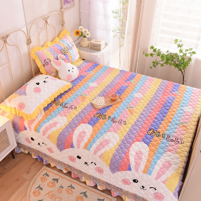 91家纺网 家纺一手货源 找家纺 （总）美达家纺 2025新款牛奶绒榻榻米垫防滑炕垫（可定制）