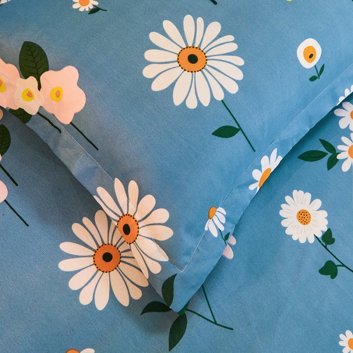 91家纺网 家纺一手货源 找家纺 梦柏 2020新款加厚磨毛四件套小版舒雅风情-兰