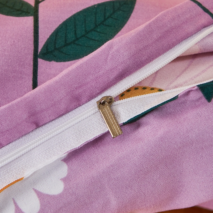 91家纺网 家纺一手货源 找家纺 梦柏 2020新款加厚磨毛四件套小版舒雅风情-紫