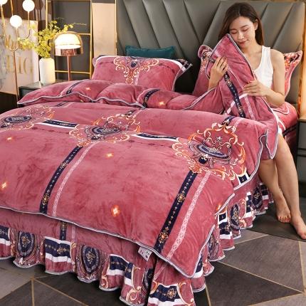 91家纺网 家纺一手货源 找家纺 (总）冉美家纺 2021新款牛奶绒四件套