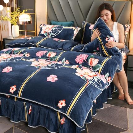 91家纺网 家纺一手货源 找家纺 (总）冉美家纺 2021新款牛奶绒四件套