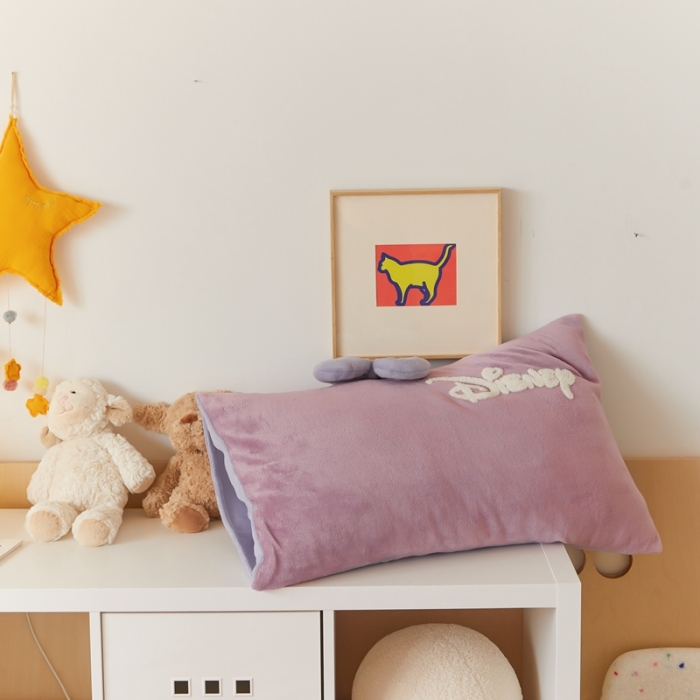 91家纺网 家纺一手货源 找家纺 朗莎家纺 2021新款毛巾绣牛奶绒四件套 黛西香芋紫