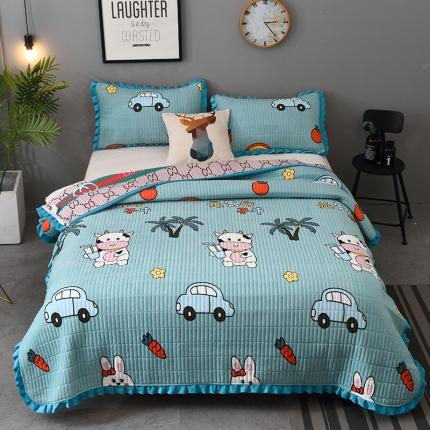 91家纺网 家纺一手货源 找家纺 雨洋家纺 2025新款水晶绒床盖 元气牛