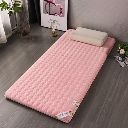 宇煊床垫 2021新款大豆水晶绒床垫小床 水晶绒粉色