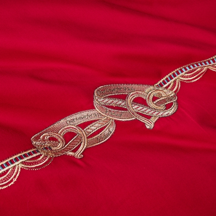 91家纺网 家纺一手货源 找家纺 高大尚 2021新款长绒棉磨毛系列婚庆多件套浪漫满屋