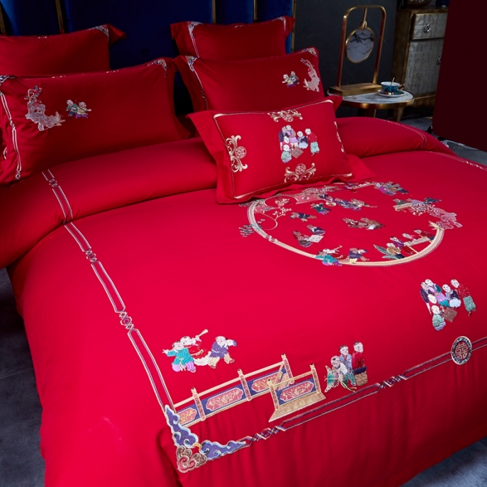 91家纺网 家纺一手货源 找家纺 （总）高大尚 2021新款长绒棉系列 喜乐年华