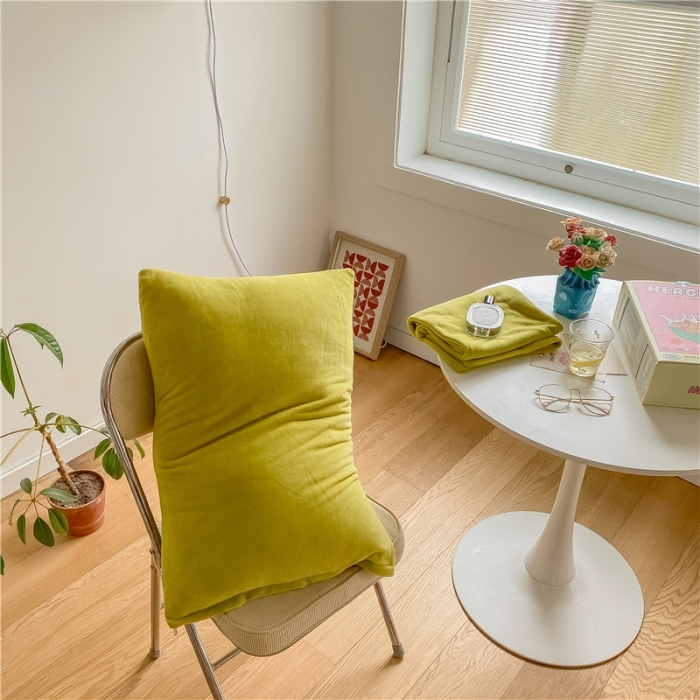 91家纺网 家纺一手货源 找家纺 棉眠 2021新款秋冬纯色牛奶绒四件套 小鸡黄+牛油果绿